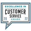 2022 Excellence in Customer Service Award Badge